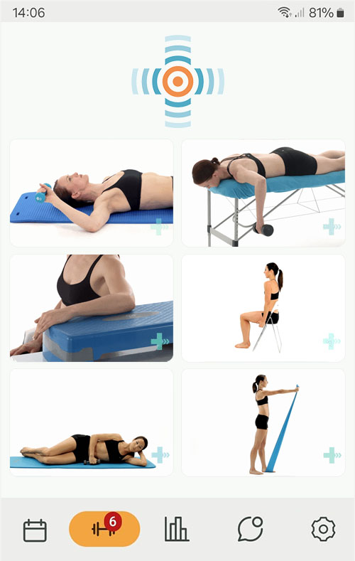 Online træningsprogram Rotator cuff-skade