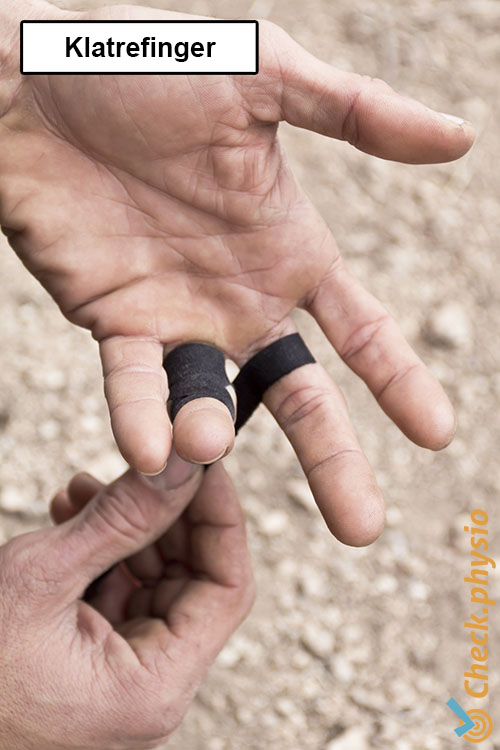 hånd finger klatrefinger tape taping